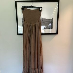Free People Strapless Maxi Dress
